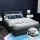 Artiss Double Size Gas Lift Bed Frame in Charcoal - Faux Linen, Storage, Scandinavian Design, Easy Assembly
