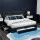 Artiss Avio Double Bed Frame Grey Charcoal, Faux Linen Upholstery, Tufted Headboard, 4 Storage Drawers, 203x148.5cm