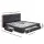 Artiss Avio King Size Bed Frame with 4 Storage Drawers, Charcoal Faux Linen, Tufted Headboard, Steel Frame