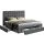 Artiss Avio King Bed Frame Grey with 4 Storage Drawers Tufted Headboard Faux Linen 203x183cm King Size