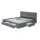 Artiss Avio Queen Bed Frame with 4 Storage Drawers, Tufted Headboard, Faux Linen Upholstery, Grey, 216x164.5x95cm