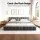 Artiss HAVEN King Size Velvet Bed Frame Plush Cloud Headboard Platform Base Grey 14 Slats 300kg Capacity
