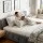Artiss Queen Velvet Bed Frame HAVEN Plush Headboard Platform Base Grey Fits 153x203cm Mattress 300kg