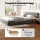 Artiss Queen Velvet Bed Frame HAVEN Plush Headboard Platform Base Grey Fits 153x203cm Mattress 300kg