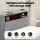 Artiss King Single Bed Frame with LED Lights, Storage Headboard, Hidden Box, Grey Faux Linen, Timber Steel Base