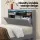 Artiss King Single Bed Frame with LED Lights, Storage Headboard, Hidden Box, Grey Faux Linen, Timber Steel Base