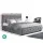 Artiss Tiyo Double Size Gas Lift Bed Frame in Grey - Premium Faux Linen, Storage Function, Scandinavian Tufted Headboard