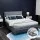 Artiss Tiyo Double Size Gas Lift Bed Frame in Grey - Premium Faux Linen, Storage Function, Scandinavian Tufted Headboard