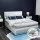 Artiss Tiyo Double Size Gas Lift Bed Frame in White - Premium PVC Leather, Storage, Scandinavian Design, Easy Assembly
