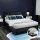 Artiss Tiyo Double Size Gas Lift Bed Frame, Black - PVC Leather, Storage, Scandinavian Tufted Headboard, 300kg Capacity
