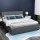 Artiss Tiyo King Size Gas Lift Bed Frame - Premium Grey Faux Linen, Storage, Sturdy Wooden Slat Base, Scandinavian Style