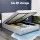 Artiss Tiyo Queen Size Gas Lift Bed Frame - White PVC Leather, Tufted Headboard, Storage, Heavy-Duty, Easy Assembly