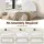 Artiss Queen Boucle Fabric Foam Bed Frame Vacuum Compressed No Assembly Removable Washable Cover Low Profile
