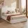 Artiss Queen Boucle Fabric Vacuum Compressed No Assembly Bed Frame with Foam Headboard 170x212cm Washable Cover