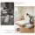 Artiss Queen Boucle Fabric Vacuum Compressed No Assembly Bed Frame with Foam Headboard 170x212cm Washable Cover