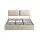 Artiss King Bed Frame Gas Lift Storage Three Drawers Adjustable Headboard 300kg Beige Platform Base