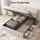 Artiss King Bed Frame Gas Lift Storage Three Drawers Adjustable Headboard 300kg Beige Platform Base