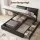 Artiss King Bed Frame with Gas Lift Storage, 3 Drawers, Adjustable Headboard, PVC Leather Black 300kg