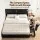 Artiss King Bed Frame with Gas Lift Storage, 3 Drawers, Adjustable Headboard, PVC Leather Black 300kg