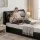 Artiss King Bed Frame with Gas Lift Storage, 3 Drawers, Adjustable Headboard, PVC Leather Black 300kg