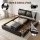 Artiss Queen Upholstered Bed Frame 300kg Gas Lift Storage 3 Drawers Adjustable Headboard Black