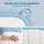 Artiss Kids King Single Upholstered Bear Bed Frame Blue White 180kg Capacity Child Safe Padding 118x213x107cm