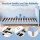 Artiss Kids King Single Upholstered Bear Bed Frame Blue White 180kg Capacity Child Safe Padding 118x213x107cm