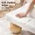 Artiss Queen Bed Frame with Bouclé Upholstery Rubber wood Feet White 300 kg Capacity Low-profile Ten Plywood Slats
