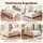 Artiss Queen Bed Frame with Bouclé Upholstery Rubber wood Feet White 300 kg Capacity Low-profile Ten Plywood Slats