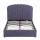 Artiss Double Bed Frame with Lift-Up Storage, USB and Type-C Charging Ports, Scallop Headboard Grey Blue