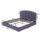 Artiss King Upholstered Bed Frame with Lift-Up Storage and Charging Ports Grey Blue