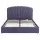 Artiss King Upholstered Bed Frame with Lift-Up Storage and Charging Ports Grey Blue