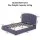 Artiss Queen Bed Frame with Lift-Up Storage USB and Type-C Ports Grey Blue