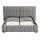 Artiss Double Gas Lift Upholstered Bed Frame with Foldable Bench Waterproof PVC Leather Large Storage 300kg