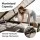 Artiss Queen Gas Lift Bed Frame with 300kg Storage Foldable Bench PVC Leather Upholstered Headboard