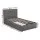 Artiss King Single Gas Lift Bed Frame Grey Faux Linen Upholstered Storage Base Wooden Slats Tufted Headboard