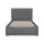 Artiss King Single Gas Lift Bed Frame Grey Faux Linen Upholstered Storage Base Wooden Slats Tufted Headboard