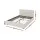 Artiss VILA Double Size Gas Lift Bed Frame Beige Upholstered Linen Fabric with Storage and Tufted Headboard