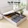 Artiss VILA Double Size Gas Lift Bed Frame Beige Upholstered Linen Fabric with Storage and Tufted Headboard