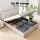 Artiss VILA Queen Size Bed Frame Gas Lift Storage Beige Linen Upholstered Tufted Headboard Wooden Slats 300kg