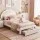 Artiss King Single Velvet Upholstered Bed Frame with LED Headboard and Underbed Drawer Storage 125x215cm