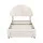 Artiss King Single Velvet Upholstered Bed Frame with LED Headboard and Underbed Drawer Storage 125x215cm