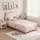 Artiss King Single Pink Kids Bed Frame Cute Kitty Upholstered Padded Headboard Waterproof PVC Leather