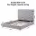 Artiss Double Bed Frame with Tufted Headboard, Radial Diamond Stitching, Plywood Slats, 300kg Capacity Grey