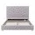 Artiss Double Bed Frame with Tufted Headboard, Radial Diamond Stitching, Plywood Slats, 300kg Capacity Grey
