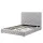 Artiss Queen Bed Frame with Upholstered Tufted Headboard, Plywood Slats, Velcro Installation and 300kg Capacity Grey