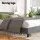 Artiss Neo King Size Bed Frame in Grey – Faux Linen Upholstery, Wood Slat Base, High-Density Foam, Easy Assembly