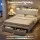 Artiss King Upholstered Bed Frame with Storage Drawers, Charging Station and Mood Lighting