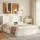 Artiss Double Bed Frame with Gas lift Storage, USB Type-C Charging Ports and Velvet Headboard White