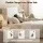 Artiss Double Bed Frame with Gas lift Storage, USB Type-C Charging Ports and Velvet Headboard White